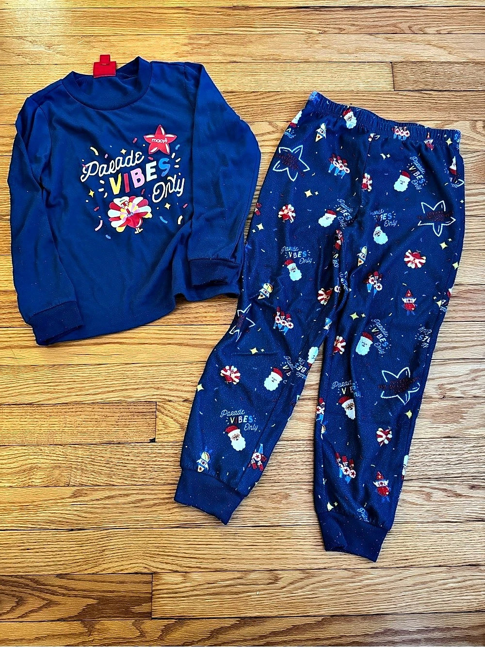 Macy’s Thanksgiving Day Parade Kids Pajama Set Blue Boys 6/7